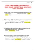 NICET FIRE ALARM SYSTEMS LEVEL 1  EXAM BRAND NEW OFFICIAL QUESTIONS  WITH ANSWERS&period;