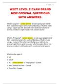 WSET LEVEL 2 EXAM BRAND  NEW OFFICIAL QUESTIONS  WITH ANSWERS&period; 