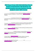 TBS Phase II Exam 2025 2025-2026 Most Recent Version Comprehensive 185 Questions and Verified Answers Accurate Solutions Already Graded A&plus; Get it 100&percnt; Correct