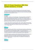 ISC2 CC Exam Questions With New Update Solutions &vert; A Grade