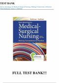 Davis Advantage for Medical-Surgical Nursing&colon; Making Connections to Practice&comma; 3rd Edition &ndash; Janice J&period; Hoffman & Nancy J&period; Sullivan &ndash; Test Bank &lpar;Chapters 1&ndash;71&rpar;