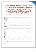 Simulator Florida Exam 2025&sol;2026 &ndash; Complete Package Deal with Verified Questions&comma; Correct Answers&comma; and Expert Explanations &vert; Guaranteed Pass