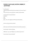 NURSE 154 EXAM 2 WITH CORRECT ANSWERS&period;