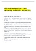 WINDOWS SERVER AND CITRIX INTERVIEW QUESTIONS & ANSWERS &lpar;GRADED A&rpar;
