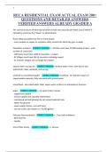 RECA RESIDENTIAL EXAM  ACTUAL EXAM 200 QUESTIONS  AND DETAILED  ANSWERS&vert;AGRADE
