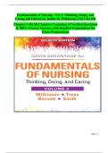 Fundamentals of Nursing&colon; Thinking&comma; Doing&comma; and Caring &ndash; Volume 2&comma; 4th Edition by Judith M&period; Wilkinson &vert; Complete Test Bank with Answers