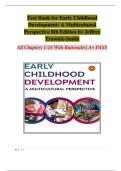 Test Bank for Early Childhood Development&colon; A Multicultural Perspective 8th Edition by Jeffrey Trawick-Smith&vert; 9780137544981&vert; All Chapters 1-18&vert; LATEST UPDATE