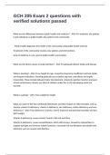 GCH 205 Exam 2 questions with verified solutions passed