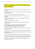 NAS 2 Challenge TCC Exam Questions And Answers
