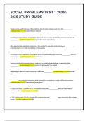 SOCIAL PROBLEMS TEST 1 2025 2026 STSOCIAL PROBLEMS TEST 1 2025 2026 STUDY GUIDE The authors argue that many of the problems of U&period;S&period; society largely result from the &lowbar;&lowbar;&lowbar;&lowbar;&lowbar;&lowbar;&lowbar;&lowbar;&lowbar;&lowbar;&period; - correct answer<<<<<<<mal