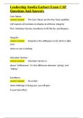 Leadership Amelia Earhart Exam CAP Questions And Answers&period;docx