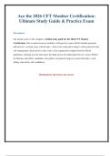 Ace Your 2026 CFT Monitor Certification&colon; Ultimate Study Guide