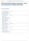 WKF Kumite EXAM Questions & Answers &vert; Latest  Already Graded A&plus; UPDATE 2025&vert;2026