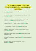 Fire life safety educator OFM Exam  UPDATED QUESTIONS AND CORRECT  ANSWERS