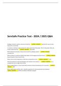 ServSafe Practice Test - 2024 2025 Q&A&period;