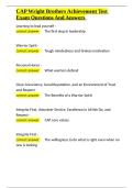 CAP Wright Brothers Achievement Test Exam Questions And Answers&period;docx