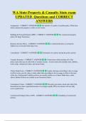 WA State Property & Casualty State exam  UPDATED  Questions and CORRECT  ANSWERS