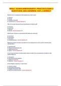 ADULT ECHOCARDIOGRAPHY PRACTICE EXAM 2  QUESTIONS AND ANSWERS 100&percnt; CORRECT