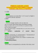 PMHNP CERTIFICATION  EXAM QUESTIONS WITH CORRECT VERIFIED  ANSWERS  &vert; 100&percnt; PASS &lpar;A&plus; CERTIFIED&rpar;