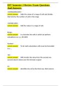 DIT Semester 2 Review Exam Questions And Answers&period;docx