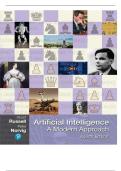 SOLUTION MANUAL FOR Artificial Intelligence&colon; A Modern Approach 4th Edition by Stuart Russell&comma; Peter Norvig ISBN&colon; 978-0134610993 COMPLETE GUIDE ALL CHAPTERS COVERED 100&percnt; VERIFIED A&plus; GRADE ASSURED&excl;&excl;&excl;&excl;NEW LATEST UPDATE&excl;&excl;&excl;&excl;&excl;