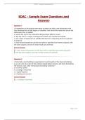 EDAC - Sample Exam Questions and Answers