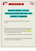BCH5413 EXAM 1 ACTUAL 2025&sol;2026 QUESTIONS AND 100&percnt; CORRECT ANSWERS