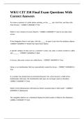 WKU CIT 350 Final Exam Questions With Correct Answers&period;