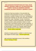 HESI ADVANCED PATHOPHYSIOLOGY FINAL EXAM  NEWEST 2025&sol;2026 COMPLETE 100 QUESTIONS AND  CORRECT DETAILED ANSWERS &lpar;VERIFIED  ANSWERS&rpar; &vert;ALREADY GRADED A&plus;&vert;&vert;NEWEST EXAM&excl;&excl;&excl;
