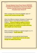 Georgia Adjuster Actual Exam Newest 2025&sol;2026  Complete All 100 Questions And Correct Detailed  Answers &lpar;Verified Answers&rpar; &vert;Already Graded  A&plus;&vert;&vert;Latest Exam Version&excl;&excl;&excl;