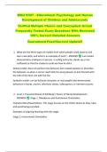 WGU D307 - Educational Psychology and Human  Development of Children and Adolescents   Verified Multiple Choice and Conceptual Actual  Frequently Tested Exam Questions With Reviewed  100&percnt; Correct Detailed Answers  Guaranteed Pass&excl;&excl;Current Update&excl;&excl; 