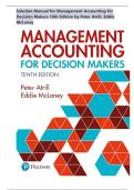 Solution Manual for Management Accounting for Decision Makers 10th Edition by Peter Atrill&comma; Eddie McLaney &vert;&vert;ISBN&colon; 9781292349459&vert;&vert;All Chapters &vert;Updated Edition&vert; Complete A&plus; Guide