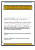 CEPHALOMETRIC ANALYSIS EXAM 2025 QUESTIONS AND ANSWERS