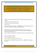 CERTIFIED MEDICAL-SURGICAL REGISTERED NURSE&period; EXAM 2025 QUESTIONS AND ANSWERS