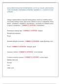 ISSA STRENGTH AND CONDITIONING ACTUAL EXAM &vert; QUESTIONS  AND ANSWERS &vert; VERIFIED ANSWERS GRADED A&plus; &vert; LATEST EXAM  UPDATE 