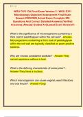 WGU D311 OA Final Exam Version 2 &sol; WGU D311  Microbiology Objective Assessment Final Exam  Newest 2025&sol;2026 Actual Exam Complete 200  Questions And Correct Detailed Answers &lpar;Verified  Answers&rpar; &vert;Already Graded A&plus;&vert;&vert;Latest Exam Version&excl;&excl;&excl;