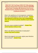 WGU D311 OA Final Exam&sol; WGU D311 Microbiology  Objective Assessment Final Exam Newest 2025&sol;2026  Actual Exam Complete 260 Questions And Correct  Detailed Answers &lpar;Verified Answers&rpar; &vert;Already Graded  A&plus;&vert;&vert;Newest Version&excl;&excl;&excl;