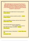WGU D236 Objective Assessment Final Version 2  &sol;WGU D236 Pathophysiology OA Final Exam Newest  2025&sol;2026 Actual Exam Complete All Questions And  Correct Detailed Answers &lpar;Verified Answers&rpar; &vert;Already  Graded A&plus;&sol; Latest Exam&excl;&excl;&excl; 