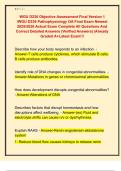 WGU D236 Objective Assessment Final Version 1  &sol;WGU D236 Pathophysiology OA Final Exam Newest  2025&sol;2026 Actual Exam Complete All Questions And  Correct Detailed Answers &lpar;Verified Answers&rpar; &vert;Already  Graded A&plus;Latest Exam&excl;&excl;&excl; 