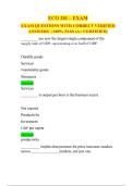 ECO 201 &ndash; EXAM EXAM QUESTIONS WITH CORRECT VERIFIED ANSWERS &vert; 100&percnt; PASS &lpar;A&plus; CERTIFIED&rpar;