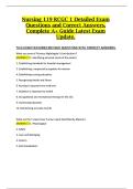 Nursing 119 RCGC 1 Detailed Exam Questions and Correct Answers&comma; Complete A&plus; Guide Latest Exam Update&period;