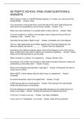 5&dollar; TRAFFIC SCHOOL FINAL EXAM QUESTIONS & ANSWERS