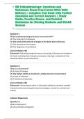 RN Pathophysiology&colon; Questions and Rationales Exam Prep &lbrack;Latest 2025&sol;2026 Edition&rsqb; &vert; Complete Test Bank with Verified Questions and Correct Answers &vert; Study Guide&comma; Practice Exams&comma; and Detailed Rationales for Nursing Students and NCLEX Success