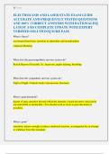 ELECTROLYSIS AND LASER STATE EXAM GUIDE  ACCURATE AND FREQUENTLY TESTED QUESTIONS  AND 100&percnt; CORRECT ANSWERS WITH RATIONALES&vert;&vert;  LATEST AND COMPLETE UPDATE WITH EXPERT  VERIFIED SOLUTIONS&vert;&vert; SURE PASS