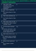Florida Dental Law Exam QUESTIONS & VERIFIED CORRECT ANSWERS