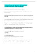 Biology Exam &lpar;chapters1-5&rpar; Questions Correctly Solved and Graded A&plus;