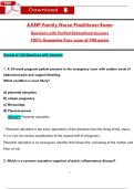 AANP Family Nurse Practitioner Exam  Questions with Verified Rationalized Answers  100&percnt; Guarantee Pass score of 700 points