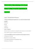 WGU D311 MICROBIOLOGY OA EXAM STUDY GUIDE 2025&sol;2026 &vert; COMPLETE QUESTIONS WITH VERIFIED CORRECT SOLUTIONS &vert;&vert; GUARANTEED PASS <UPDATED VERSION>