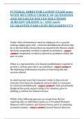 FUNERAL DIRECTOR LATEST EXAM 2025 WITH MULTIPLE CHOICE OF QUESTIONS AND DETAILED SOLVED SOLUTIONS ALREADY GRADED A&plus; AND 100&percnt; GUARANTEE PASS &lpar;JUST RELEASED&excl;&excl;&excl;&excl;&excl;&excl;&rpar;