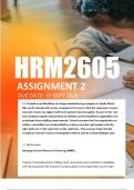 HRM2605 Assignment 2 ANSWERS Semester 2 2025 - Due 15 September 2025